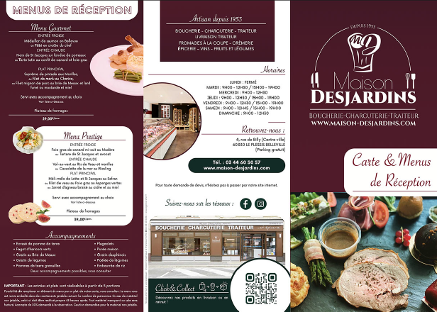 Carte des menus